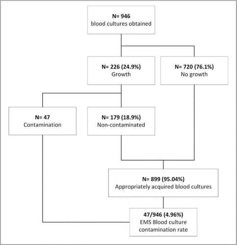 Figure 4. Blood culture collection and growth.