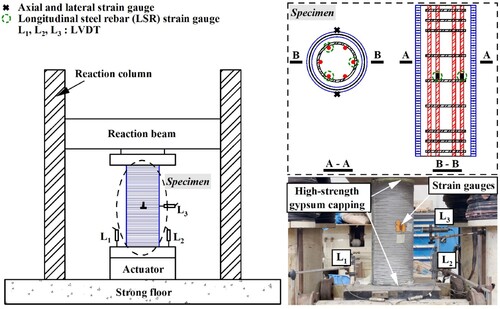 Figure 3. Test setup of column specimens.