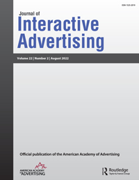Cover image for Journal of Interactive Advertising, Volume 22, Issue 2, 2022