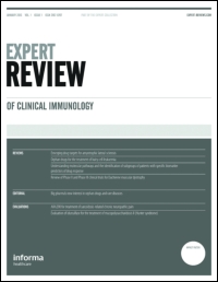 Cover image for Expert Review of Clinical Immunology, Volume 13, Issue 1, 2017