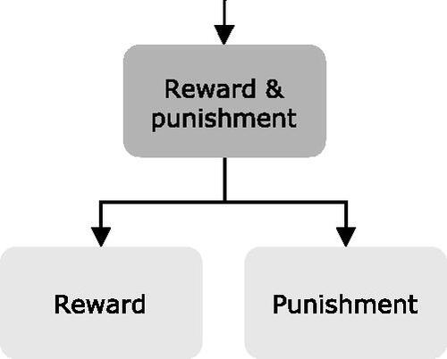 Figure 9. The subtopics for the reward & punishment topic.
