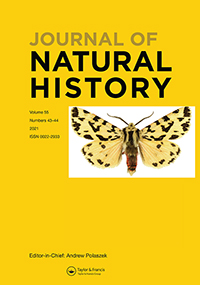 Cover image for Journal of Natural History, Volume 55, Issue 43-44, 2021