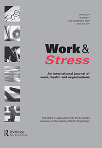 Cover image for Work & Stress, Volume 34, Issue 3, 2020