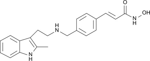 Figure 1 Structure of panobinostat.