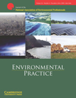 Cover image for Environmental Practice, Volume 18, Issue 4, 2016