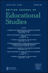 Cover image for British Journal of Educational Studies, Volume 51, Issue 3, 2003