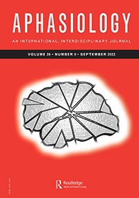 Cover image for Aphasiology, Volume 36, Issue 9, 2022