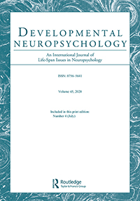Cover image for Developmental Neuropsychology, Volume 45, Issue 4, 2020