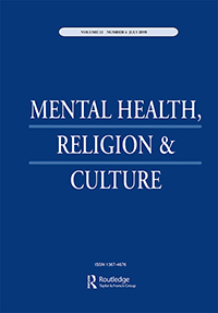 Cover image for Mental Health, Religion & Culture, Volume 22, Issue 6, 2019