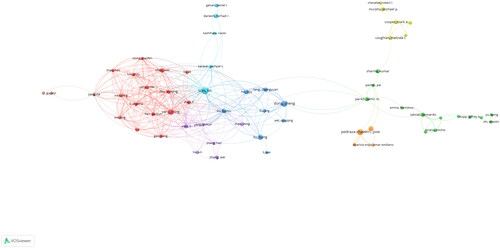 Figure 6. Collaborative connections among authors.