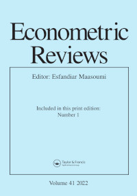 Cover image for Econometric Reviews, Volume 41, Issue 1, 2022