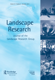 Cover image for Landscape Research, Volume 39, Issue 6, 2014