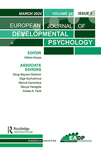Cover image for European Journal of Developmental Psychology, Volume 21, Issue 2, 2024