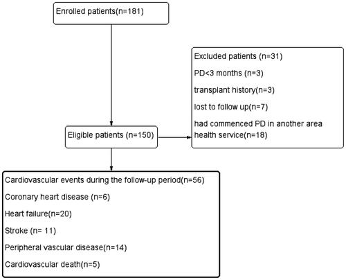 Figure 1. Enrollment and outcomes of the cohort.