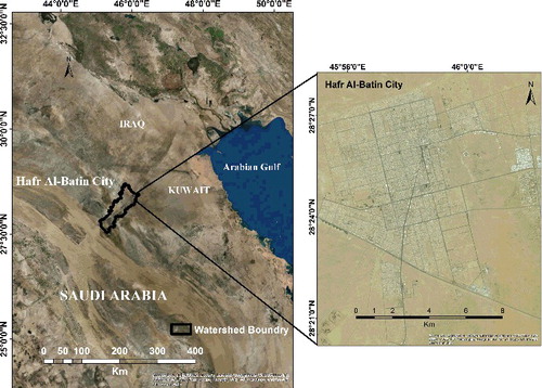 Figure 1. Hafr Al-Batin catchment area.