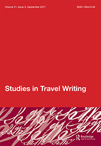 Cover image for Studies in Travel Writing, Volume 21, Issue 3, 2017