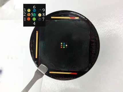 Figure 4. The sample of multi-spectral lens.