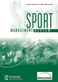 Cover image for Sport Management Review, Volume 26, Issue 3, 2023