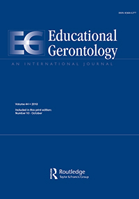 Cover image for Educational Gerontology, Volume 44, Issue 10, 2018