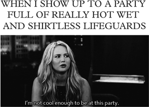 Figure 5. ‘When I show up to a party full of really hot wet and shirtless lifeguards.’ Two Dumb Girls, 2 September 2014.