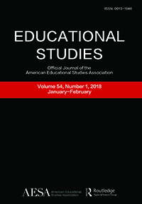 Cover image for Educational Studies, Volume 54, Issue 1, 2018