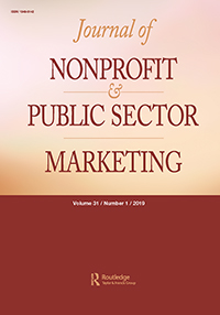 Cover image for Journal of Nonprofit & Public Sector Marketing, Volume 31, Issue 1, 2019