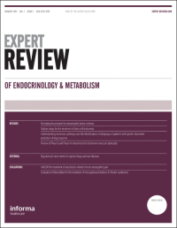 Cover image for Expert Review of Endocrinology & Metabolism, Volume 15, Issue 4, 2020