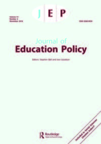 Cover image for Journal of Education Policy, Volume 31, Issue 6, 2016