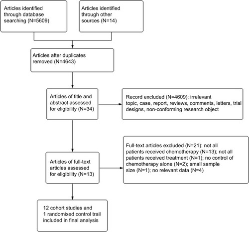 Figure 1 Flow diagram of the identification process for eligible studies.