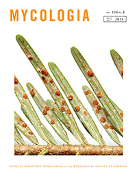 Cover image for Mycologia, Volume 116, Issue 2, 2024