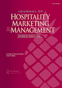 Cover image for Journal of Hospitality Marketing & Management, Volume 33, Issue 3, 2024