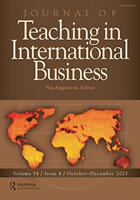 Cover image for Journal of Teaching in International Business, Volume 34, Issue 4, 2023