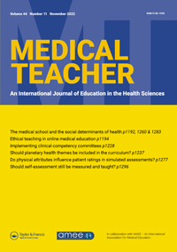 Cover image for Medical Teacher, Volume 44, Issue 11, 2022