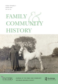 Cover image for Family & Community History, Volume 19, Issue 2, 2016