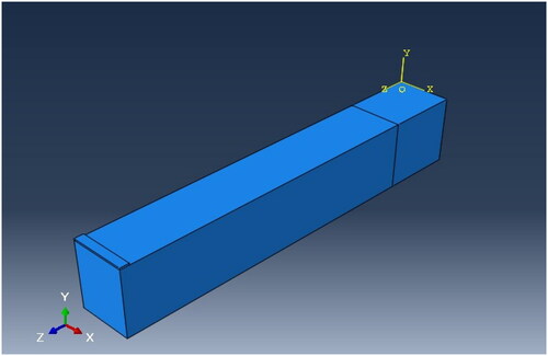 Figure 2. Beam model.
