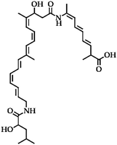 Figure 8. Illustration of the bacillaene structure.