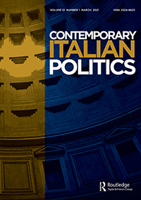 Cover image for Contemporary Italian Politics, Volume 13, Issue 1, 2021