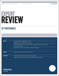 Cover image for Expert Review of Proteomics, Volume 17, Issue 6, 2020