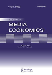 Cover image for Journal of Media Economics, Volume 34, Issue 3, 2022