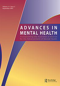 Cover image for Advances in Mental Health, Volume 13, Issue 2, 2015