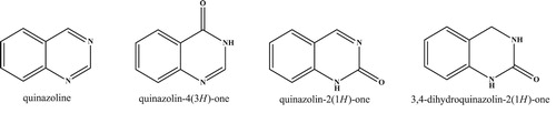 Figure 1. The quinazolinone structures core ( Citation12).