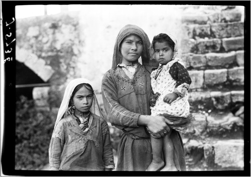 Figure 11. Palestinian woman and daughters, UBL_NINO_F_Scholten_Jaffa_00_0014].