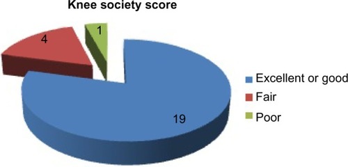 Figure 4 Knee society score.