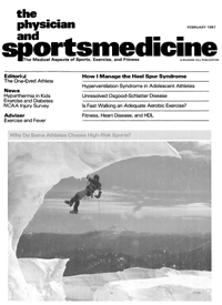 Cover image for The Physician and Sportsmedicine, Volume 15, Issue 2, 1987