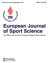 Cover image for European Journal of Sport Science, Volume 16, Issue 6, 2016