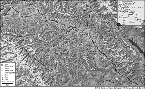 Figure 1 Location of the Kang Yatze Massif in the Trans-Himalaya of Ladakh, India.