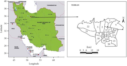 Figure 1. Geographical position of the study area.