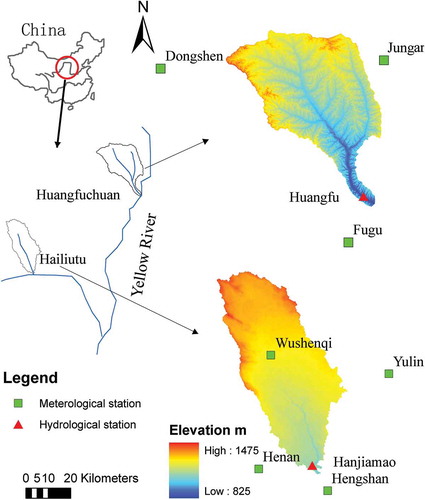 Fig. 1 Catchment map of the Hailiutu and Huangfuchuan rivers.