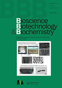 Cover image for Bioscience, Biotechnology, and Biochemistry, Volume 84, Issue 8, 2020