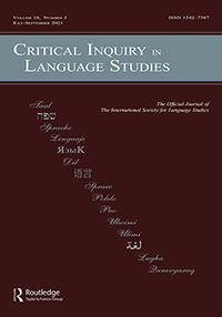 Cover image for Critical Inquiry in Language Studies, Volume 18, Issue 3, 2021
